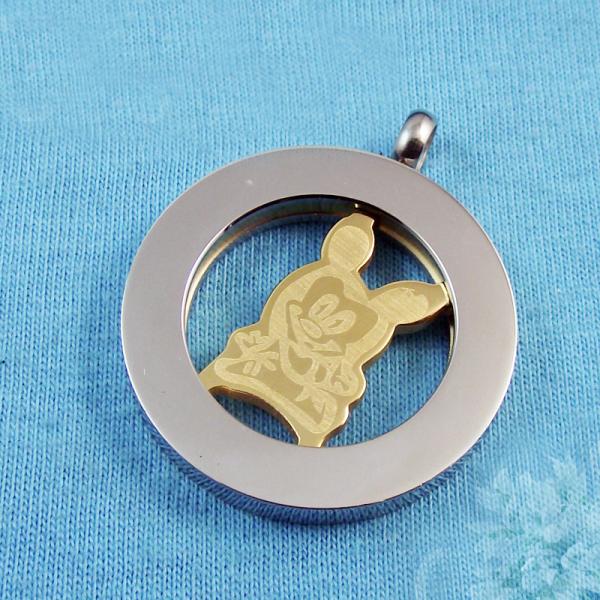 Fashion High Quality Fashion Stainless Steel Round Shapped Necklace Pendant