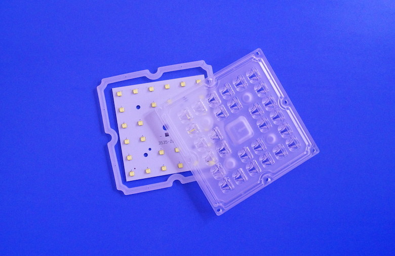 SMD3535 150lm LED Street Light Retrofit Kits Optical PC Lens