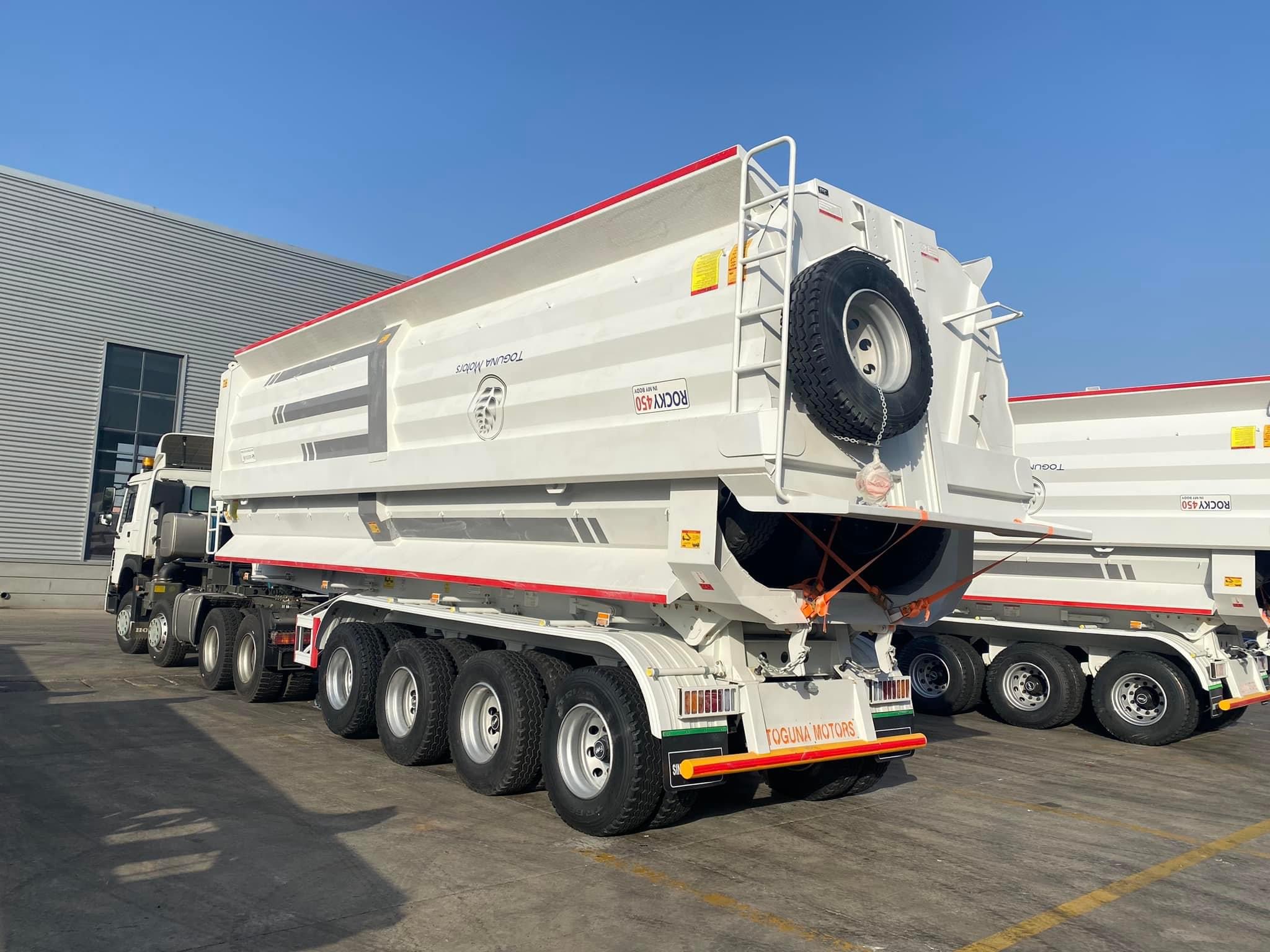 U Type Tipper Dump Trailer Dump Truck 3 Axle 40 Cbm 60 Tons 70 Tons Tipper Semi Trailer