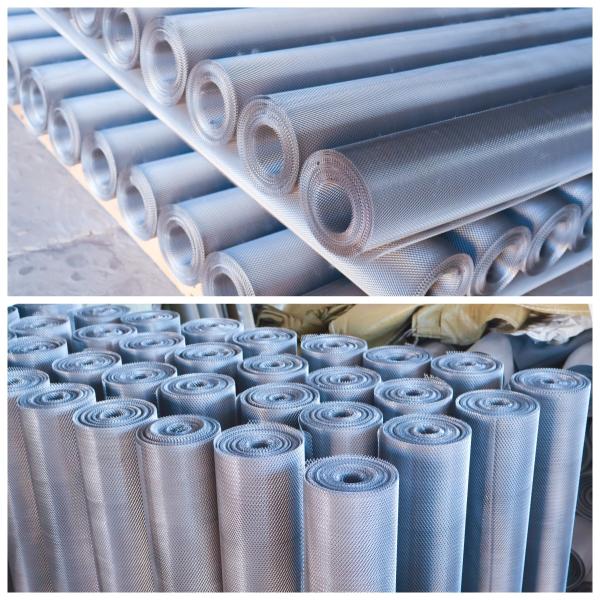 Micro Small Hole Galvanized Expanded Metal Mesh Rolls Punching Process