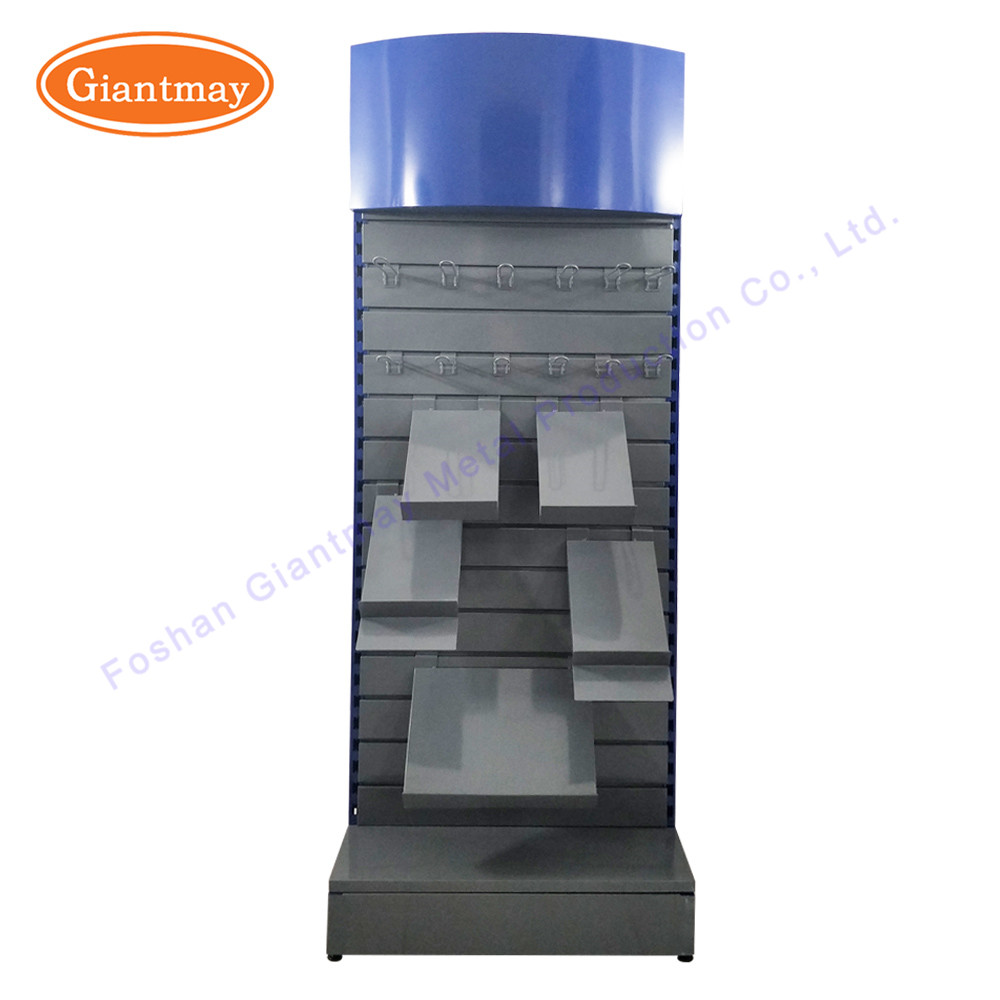 Cosmetic Floor Stand Freestanding Display Slatwall