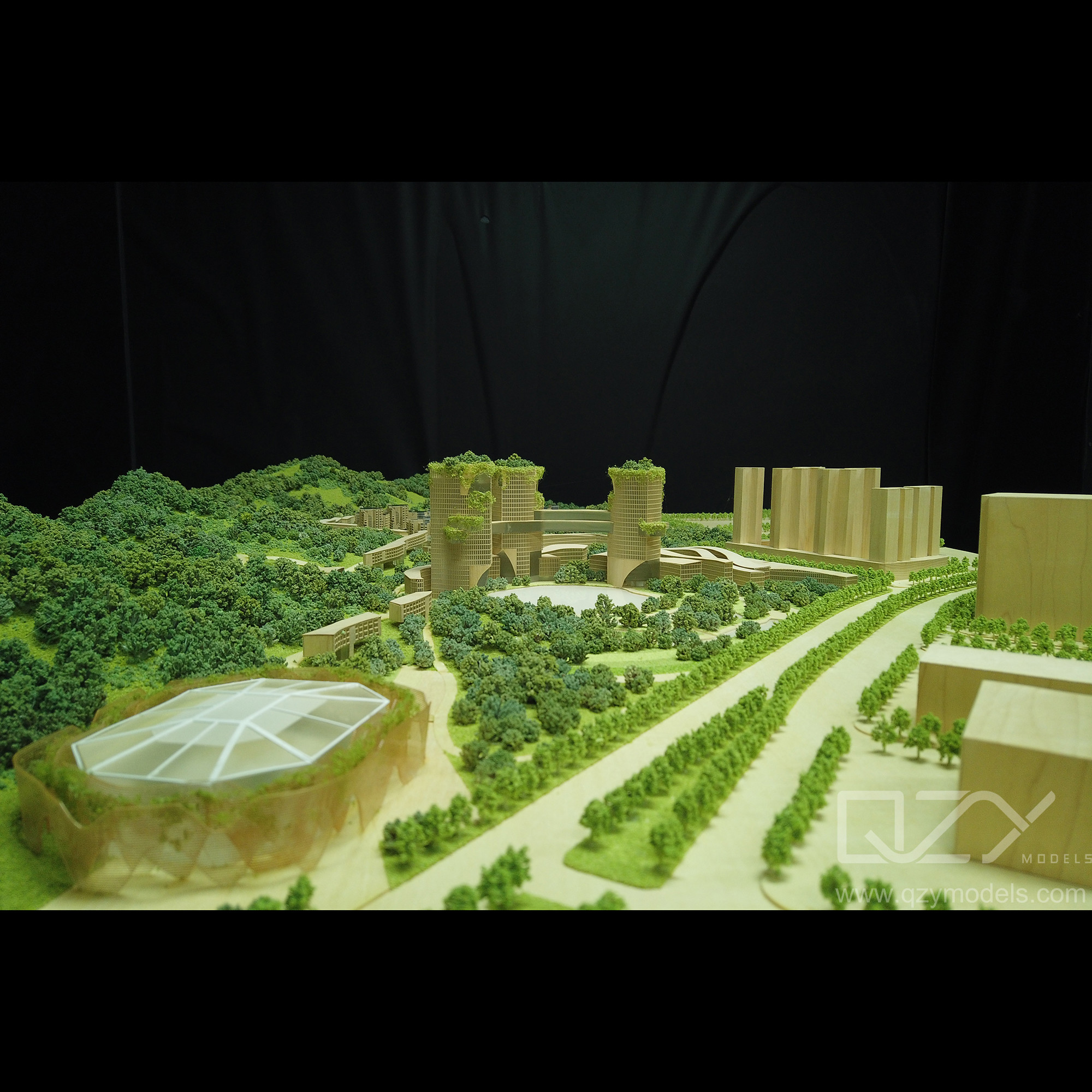 EMBT-1/1000 BIT-Shenzhen Branch Architectural Model Modern Architectural Modeling