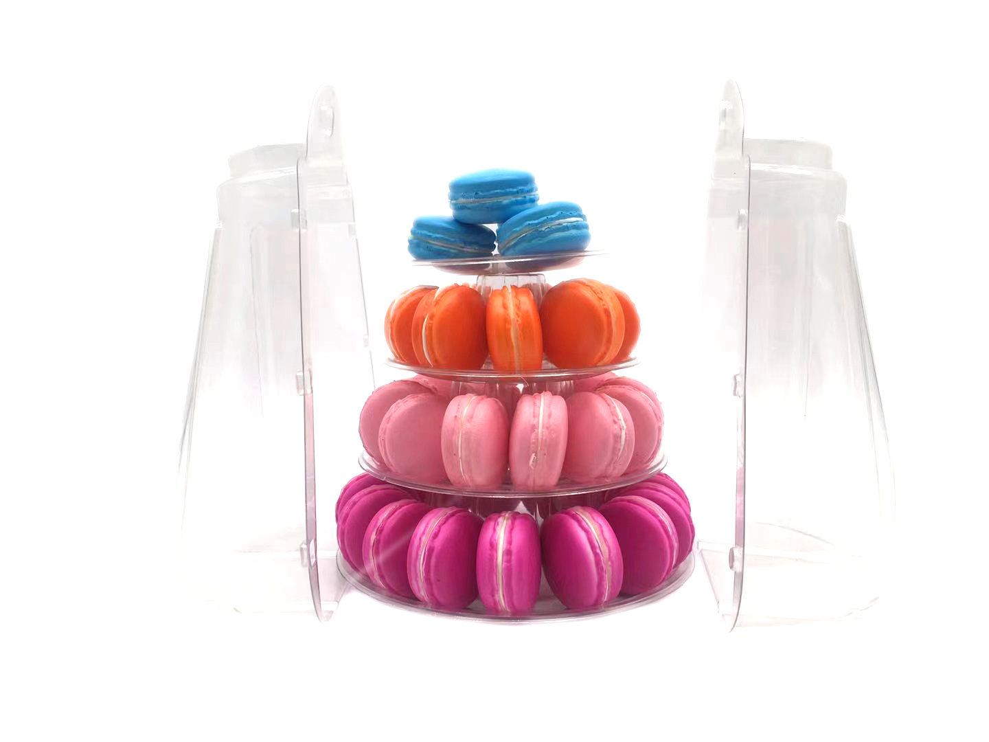 Laduree Style Macaron Packaging Cookies Paper Box Custom Logo Printing Macaron Packaging