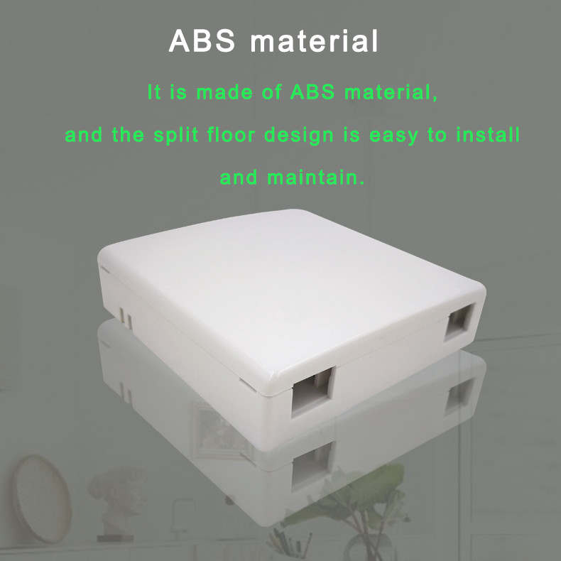 Indoor dustproof Flame Retardant Fiber Optic Distribution Box Multi Functional FTTH 86 ABS