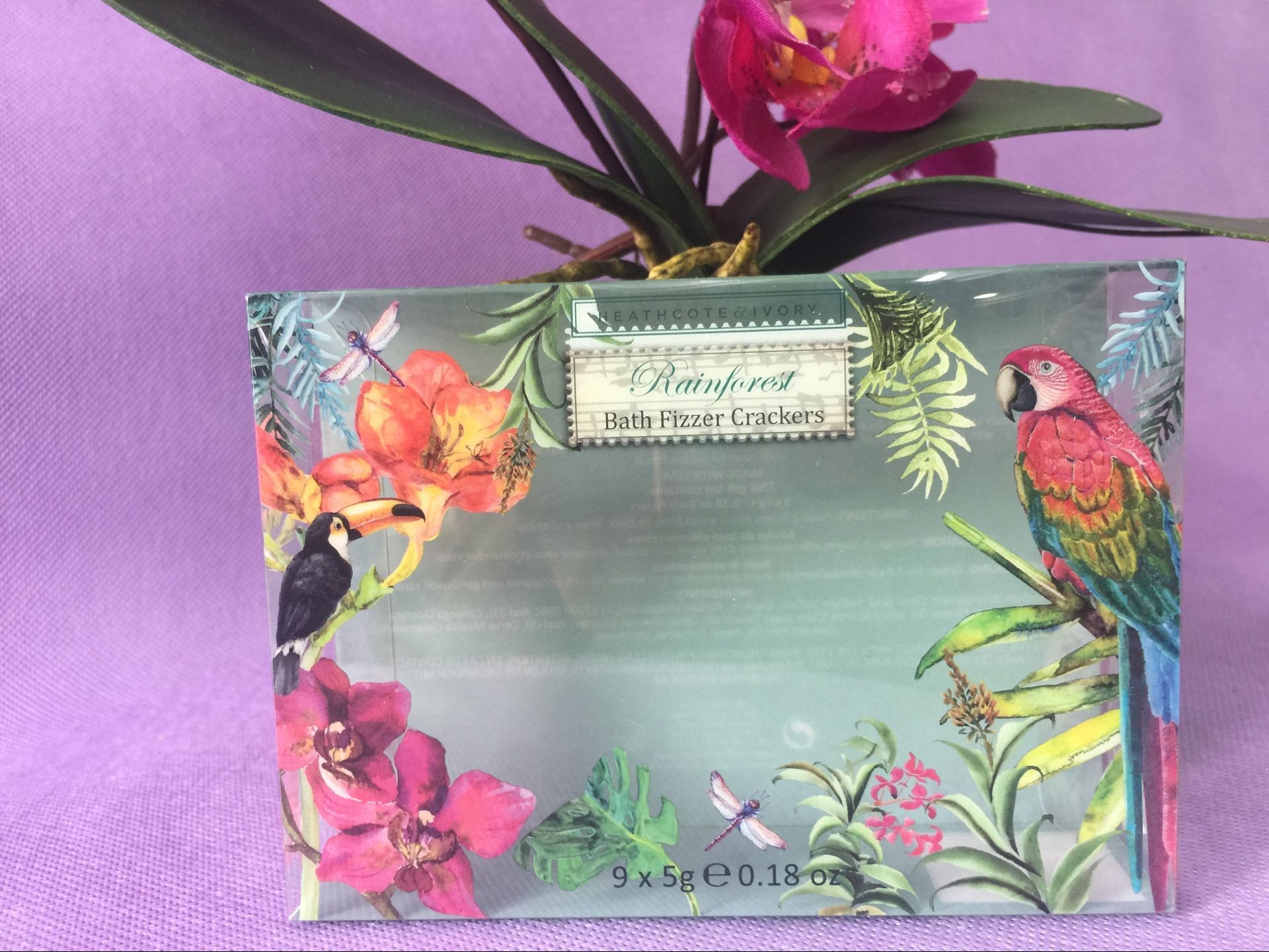 Durable Clear Green Printed PVC Box OEM , Printing Flowers PVC Plastic Box
