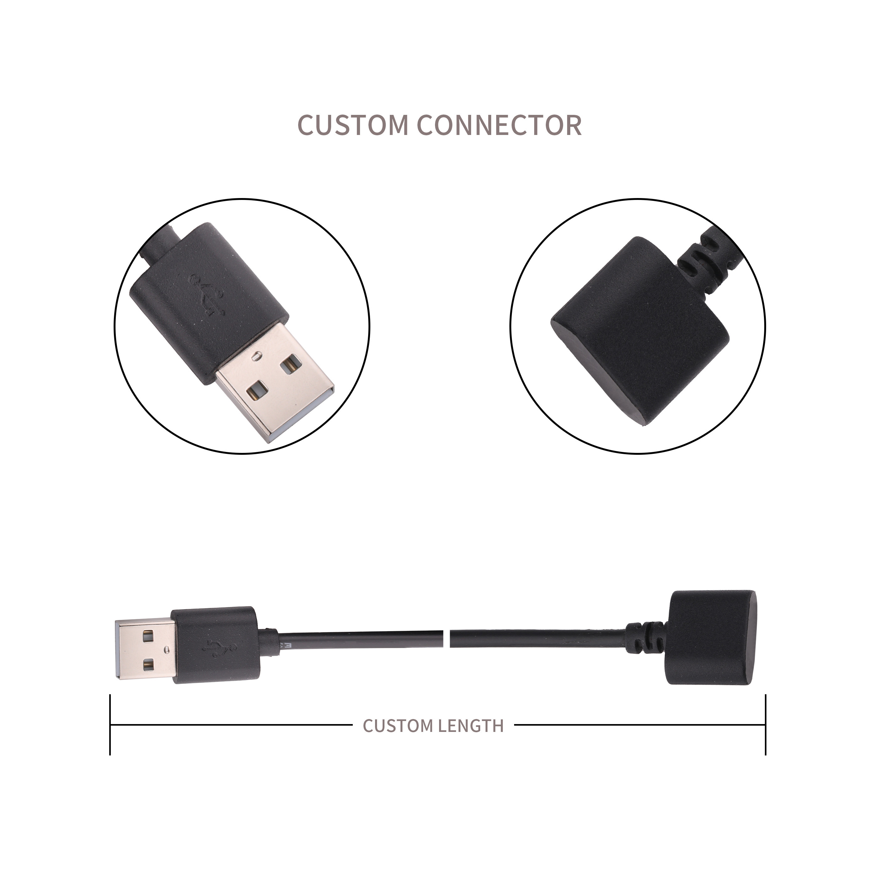 40gbps High Speed Usb Extender customize Length Magnetic Connector