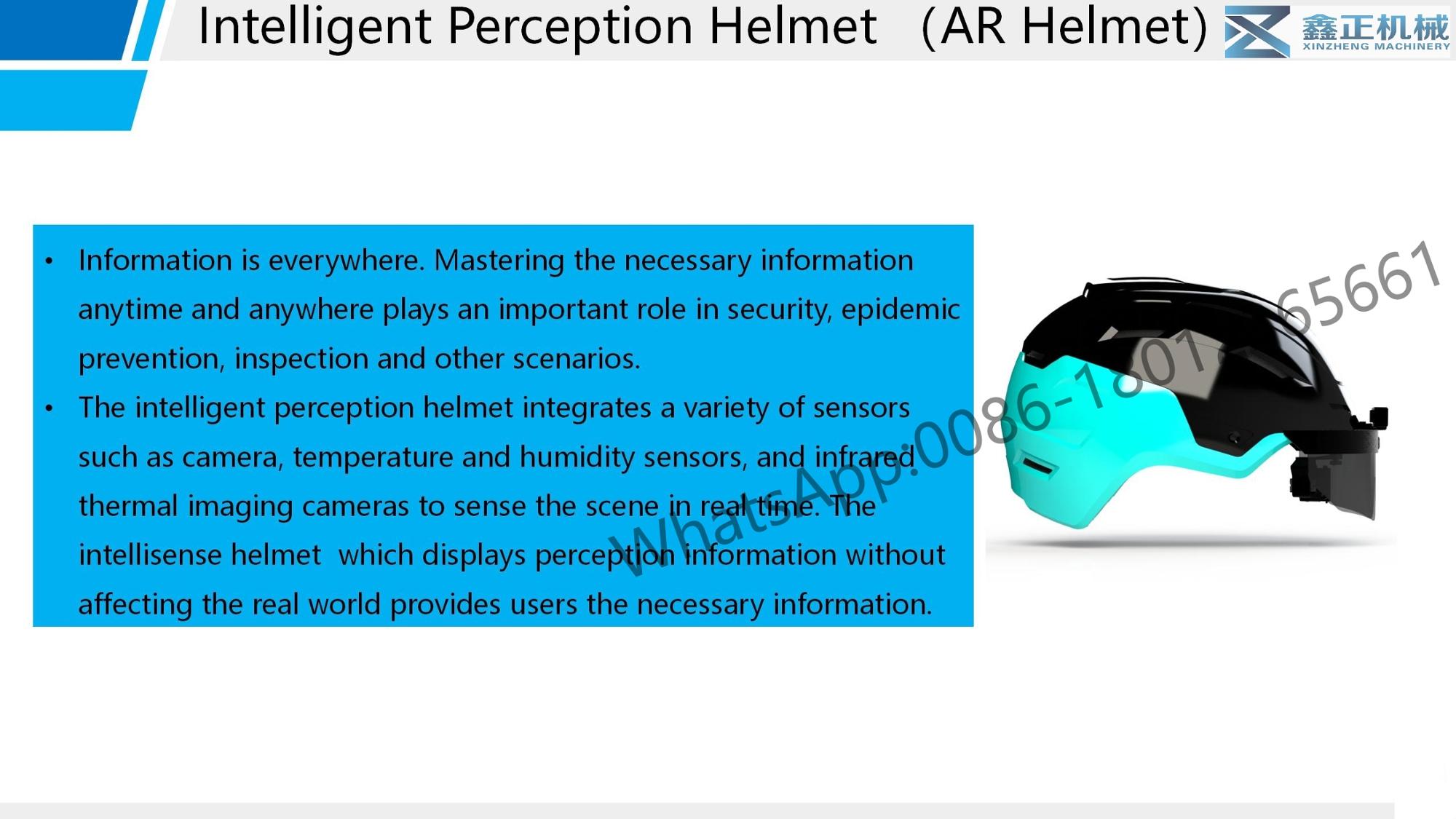 Thermal Imaging Security Wearable AI Infrared Thermal Smart Helmet