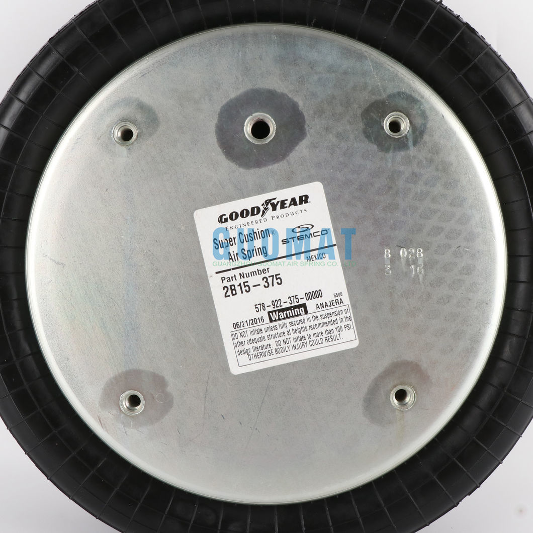 2b15-375 Goodyear Double Convoluted Bag Ref. to Contitech Fd530-30 Fire Stone Air Springs W013586800