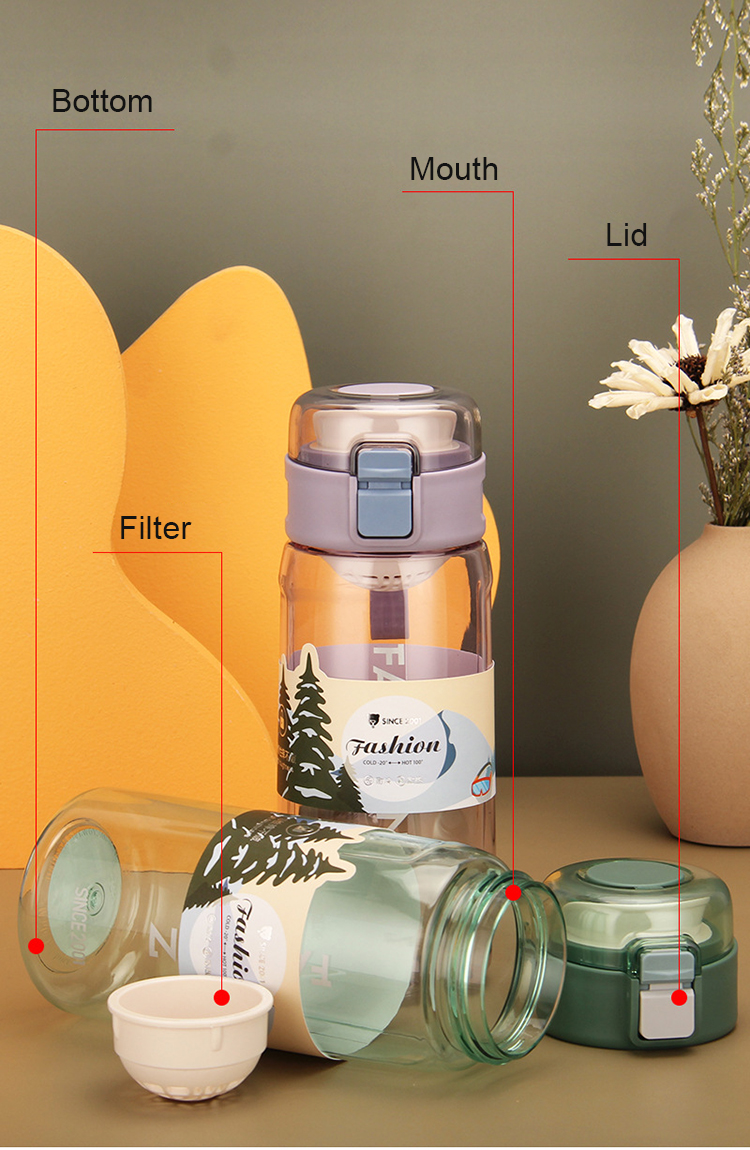 Wholesale school custom bpa free student kids drinking bottle with direct drinking cover plastic water bottle