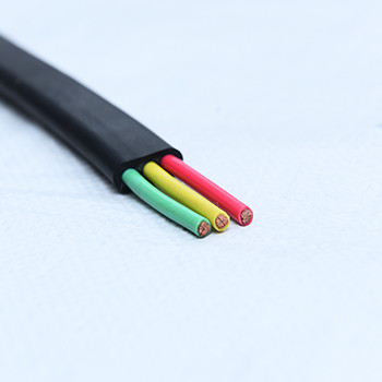 2 F X 2.5 Mm2 Solid Bared Copper Stranded 450V / 750V 70℃ PVC Jacket Flat Cable