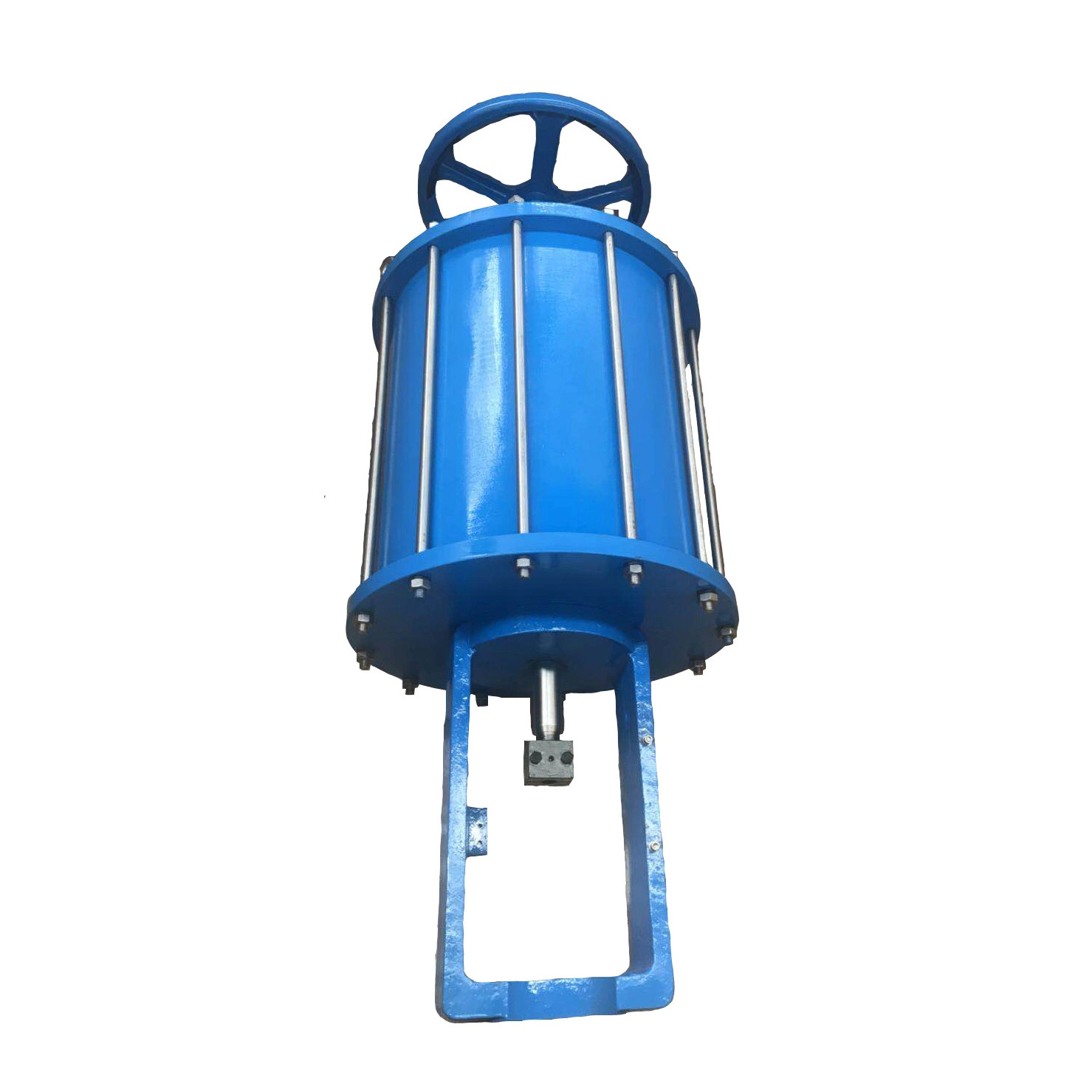 Piston Operated Valve Actuators Use Air Pressure Or Natural Gas Provide Force To Open, Close And Control Rising Stem