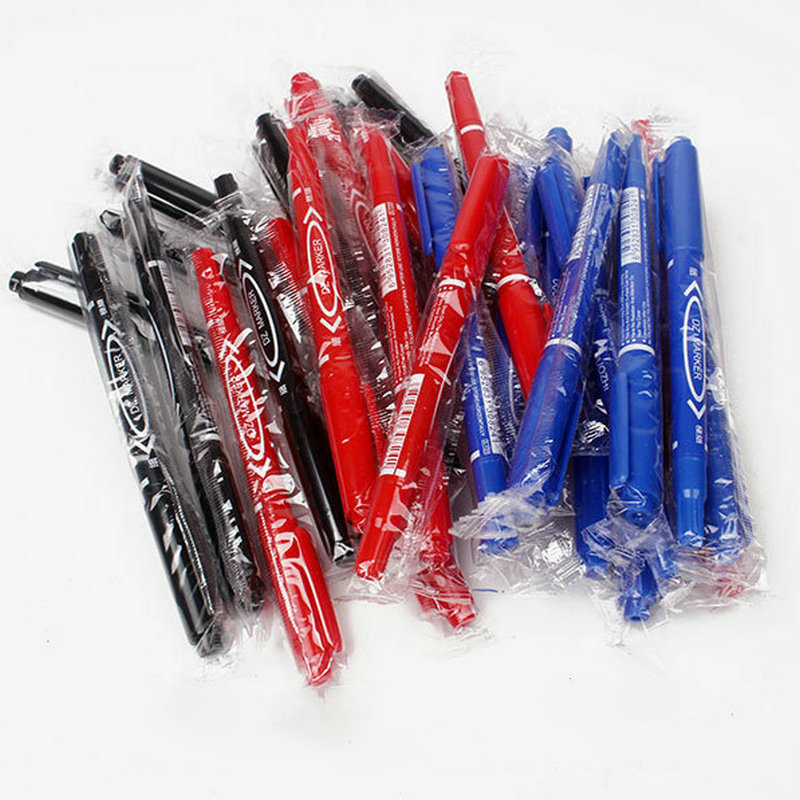 Double End Whiteboard Marker Pen with Round Toe Brush Tip and 0.5/1.5mm Writing Width