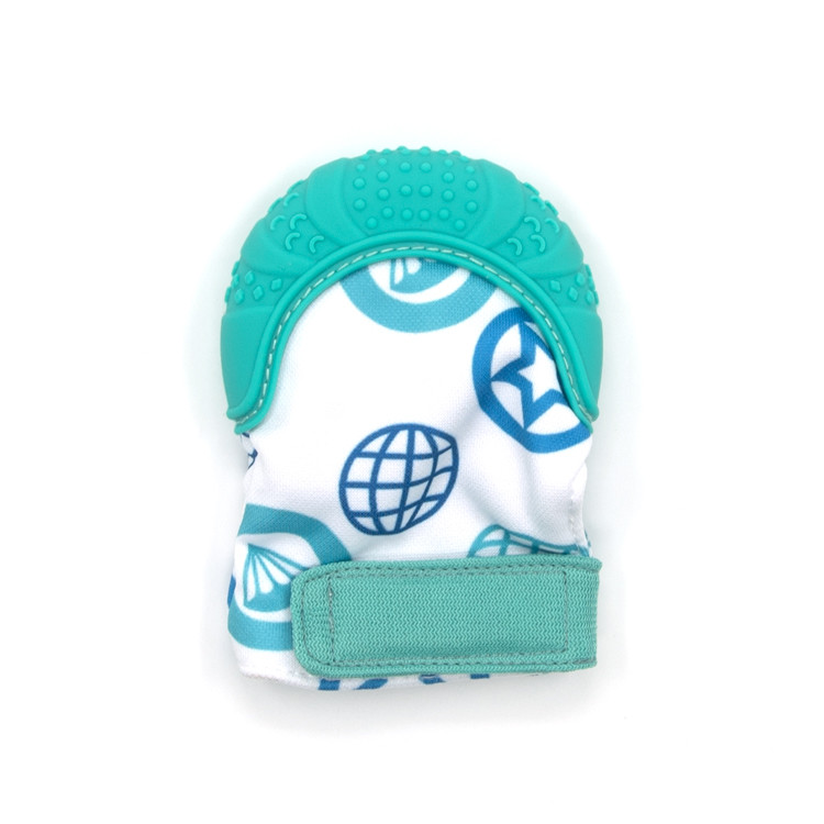 BPA Free Food Grade CPSC Silicone Baby Teething Glove Different Colors