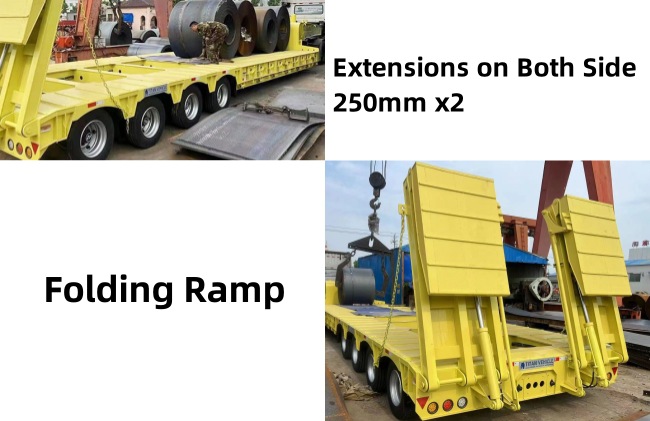 TITAN 4 Line 8 Axle Semi Low Loader Trailer for Sale
