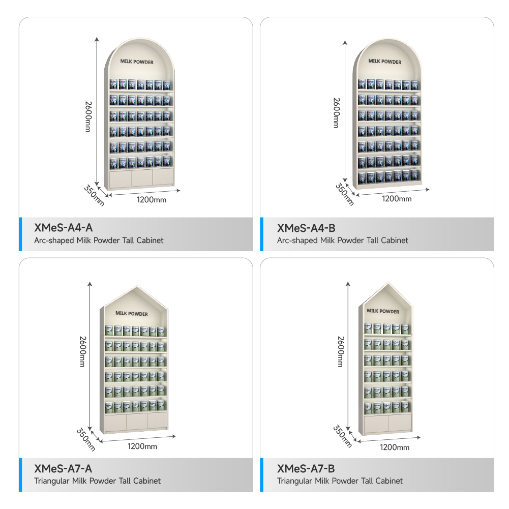 Cloud-Shaped Infant Formula Display Cabinet Single-sided Shelves Durable Display Cabinet and Display Racks For Shops