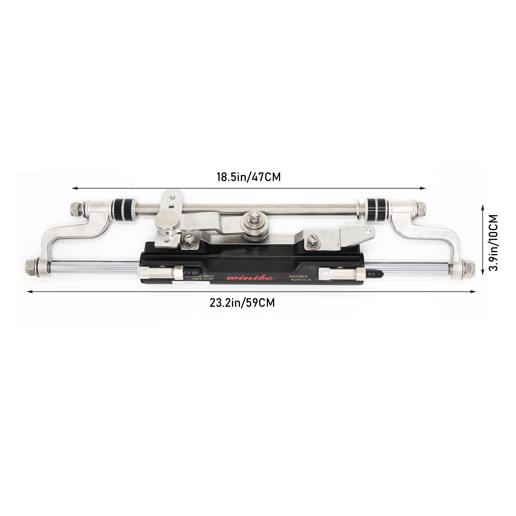 Marine Hydraulic Marine Steering Kit For Boats Up To 350HP Outboard Engine