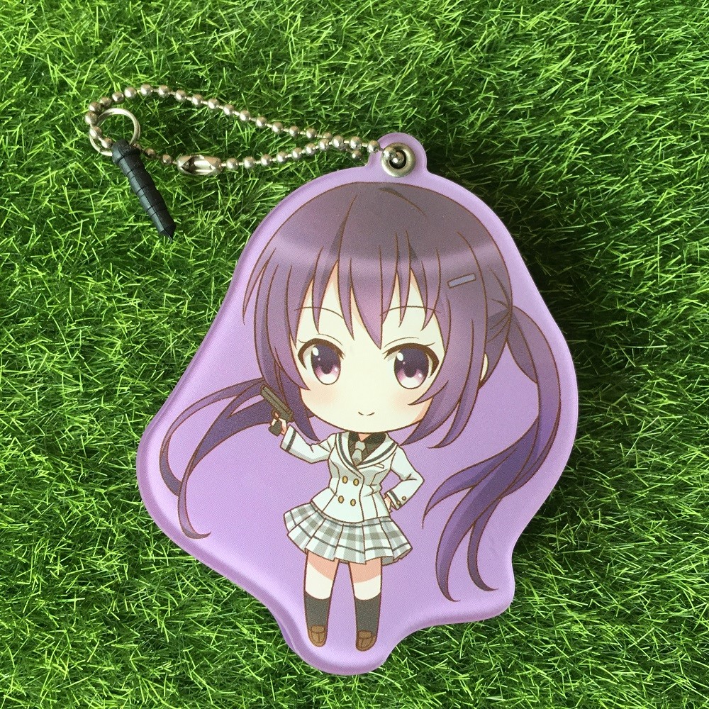 Factory Cheap Custom Anime Cartoon Transparent Epoxy Resin Glitter Acrylic Charms Key chains