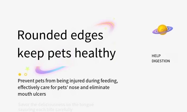 Pet Planet Shaped PP Slow Food Bowl Non Slip and Non Knockover Dog Bowl