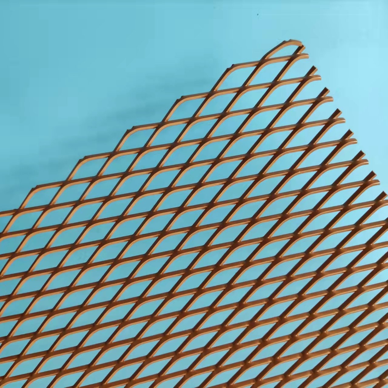 Decorative Aluminum 2mm Expanded Metal Mesh For Ceiling And Curtain Wall