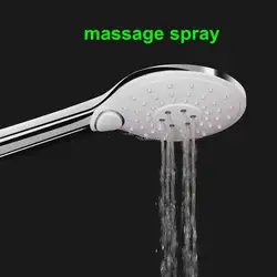 Bathroom Faucet Tap Accessories Push Button Polished Chrome Water Tap Handheld Shower Head