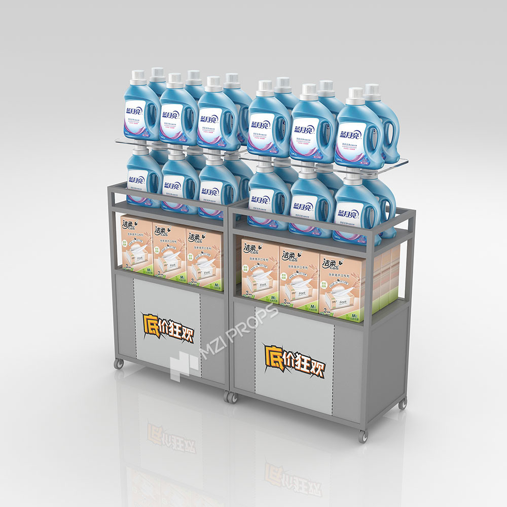 Gray MultiFunctional Universal Promotion Cabinet Retail Shop Display Furniture For Cosmetic Store Design
