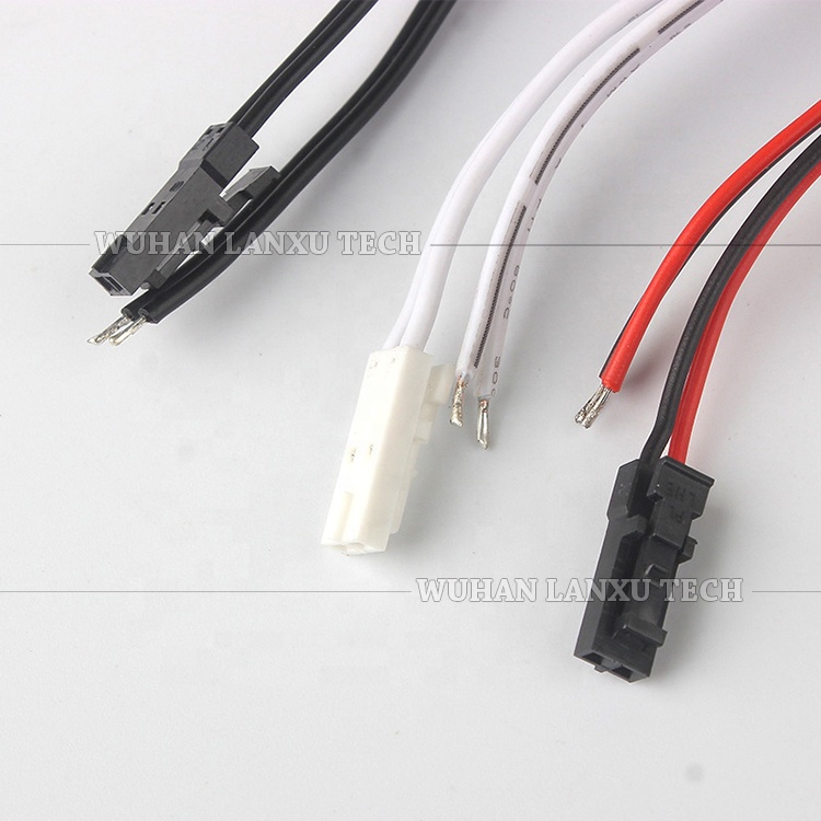 Custom 2 Pin Dupont TJC8 Male Female Connector Terminal Wire Cable for LED Strip Cabinet