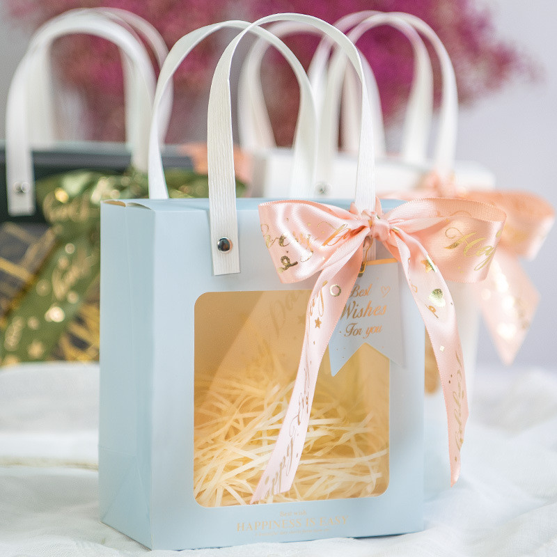 Beautiful Transparent Paperboard Jewelry Gift Boxes Bulk With Window