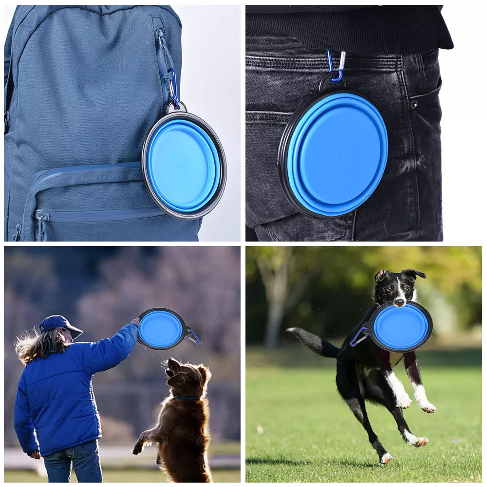 Collapsible Travel Dog Bowl Top Seller Foldable Silicone for Pet Owners on the Move