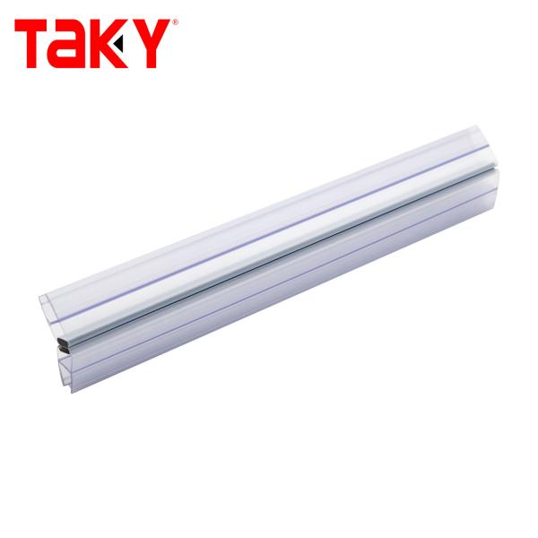 H Shape Clear PVC Transparent Waterproof Strips Shower Door Seal Strip