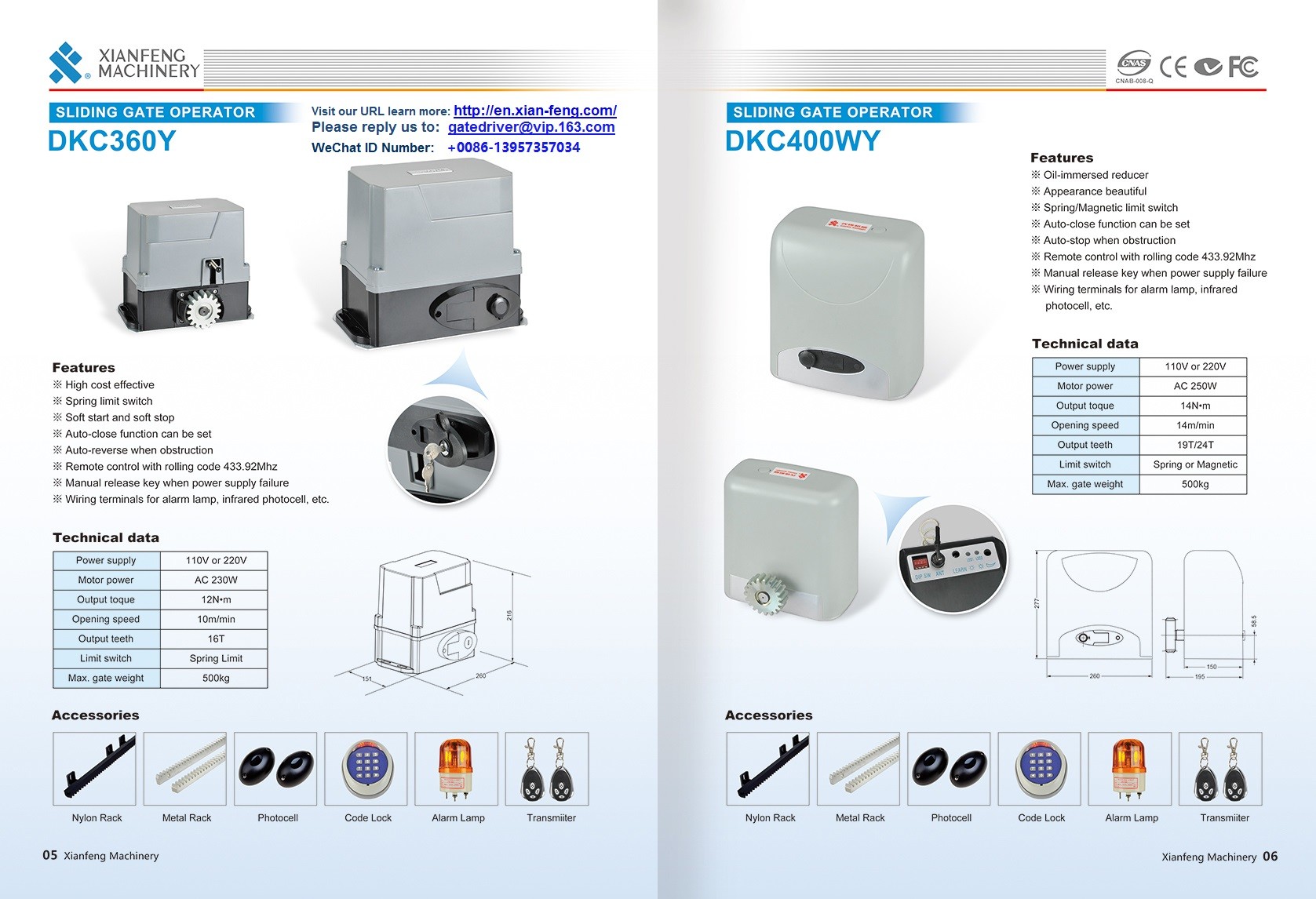 DC Sliding Gate Opener Automatismes Pour Portails Sliding Gate motor
