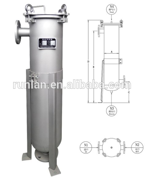 15 kg Standard Food Grade Stainless Steel Brush Filter Automatic Self Cleaning Filter