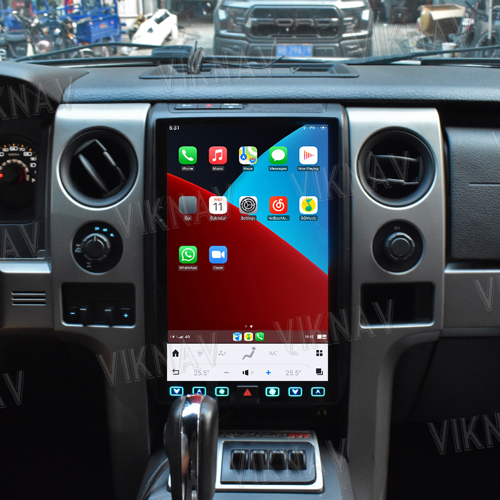 Viknav Car Radio For Ford F150 (2009-2012) 14.4 inch Wireless CarPlay Touch Screen Stereo Head Unit
