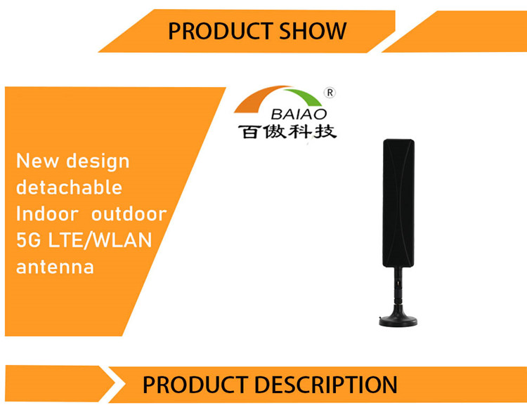 800~2600Mhz Desktop External Directoonal Long Range Wifi Speed 1Km 3G 4G Lte Antenna