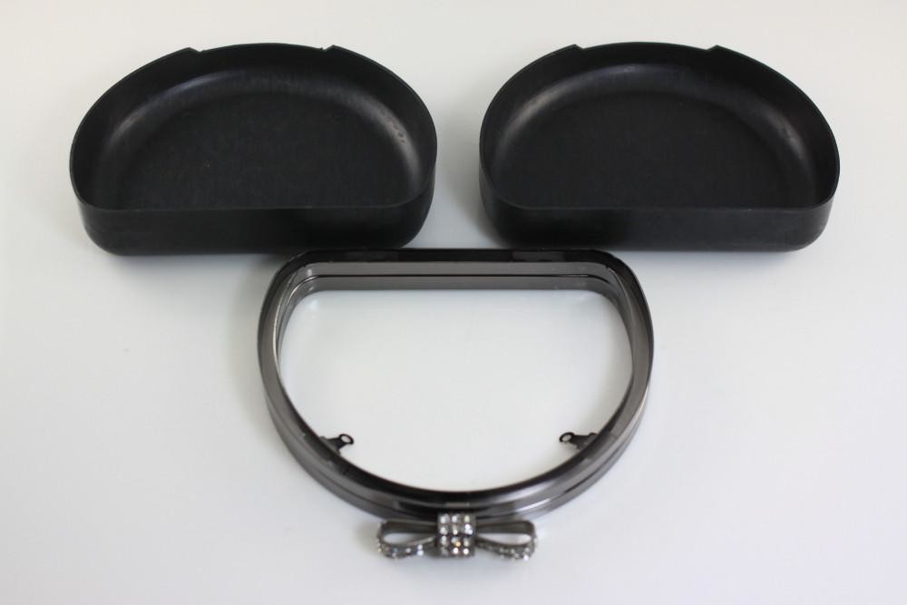 Stone Bow Lock Purse Clutch Frames