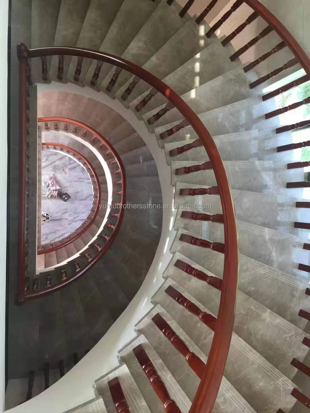 Modern Design Indoor Stair Step Riser Polished Natural Stone Material for Indoor