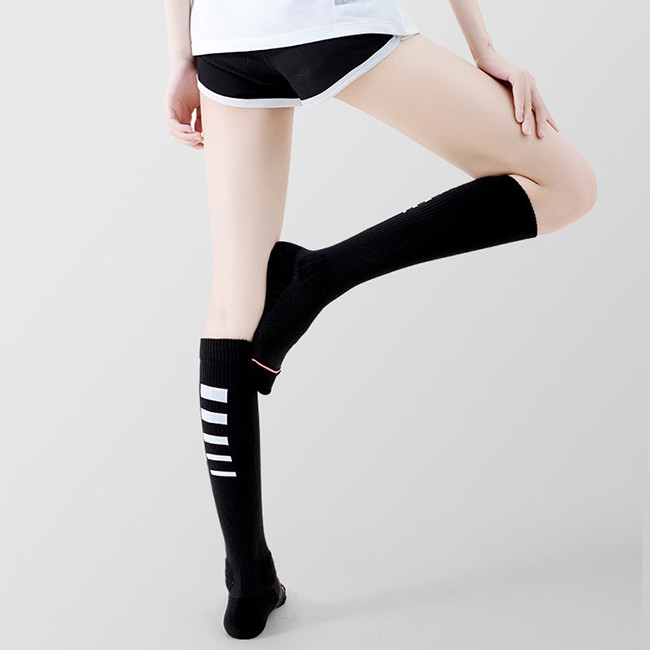 Colourful Long Knee High Stockings Breathable Athletic Running Compression Socks