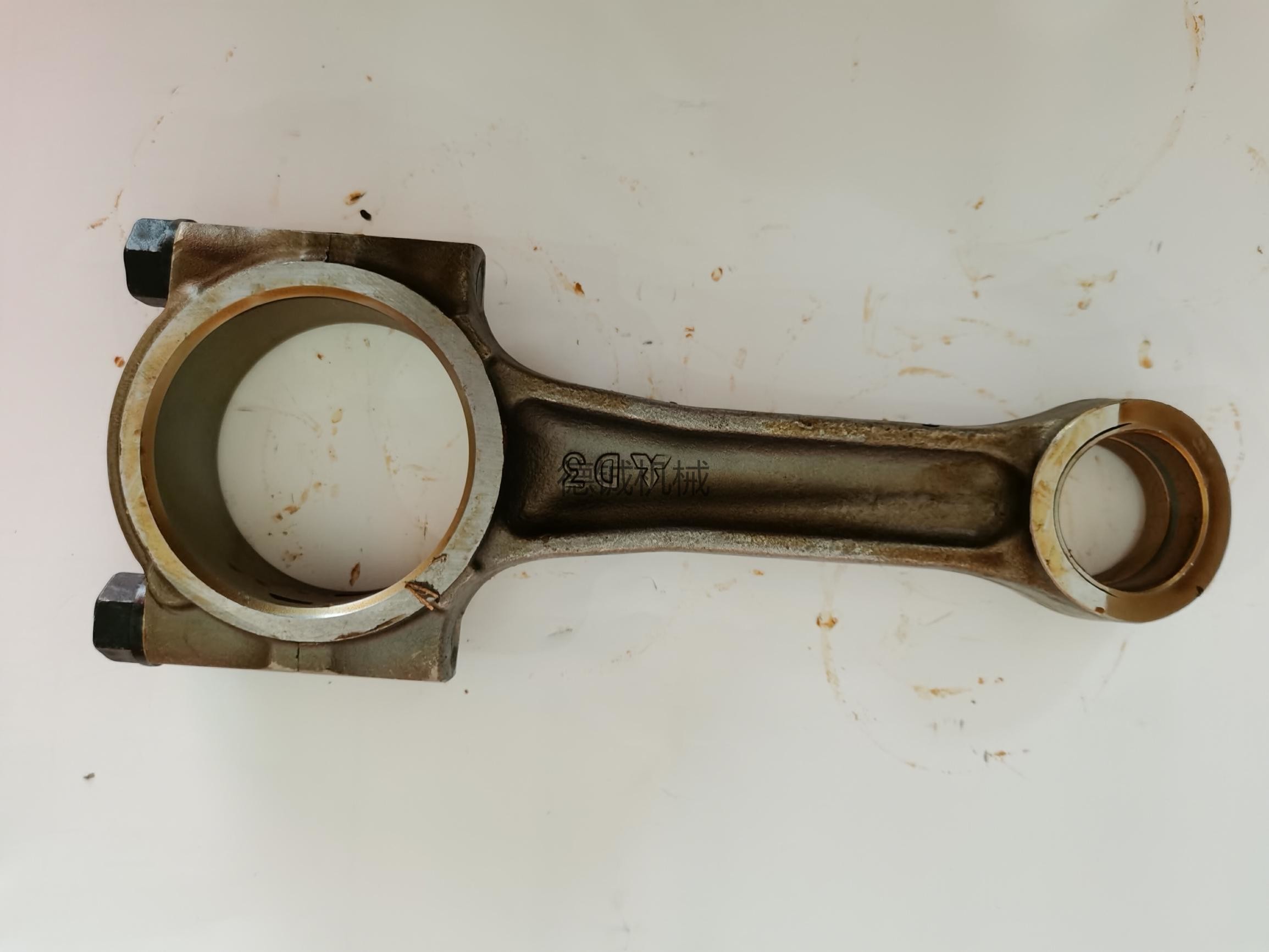 Black Engine Connecting Rod Mitsubish 6D34 Con Rod Connecting Rod With Piston