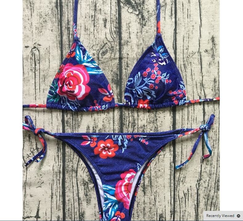 Sexy Leopard Bikinis 2018 Micro Bikini Push Up Thong Bikini High Cut swimsuit women Mini suit women swimsuit