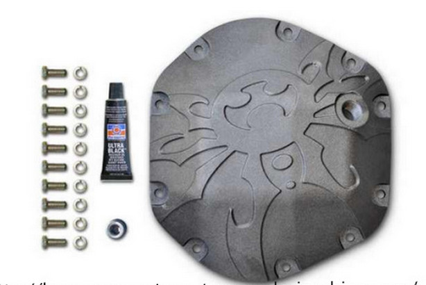 Poison Spider Style Front and Rear Axle Differential Cover for Jeep Jk Wrangler