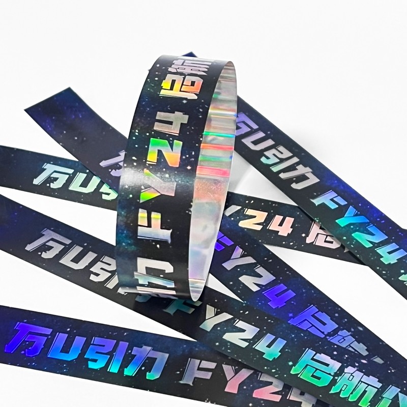 Neon Rainbow Laser Glitter Custom Festival Bracelets