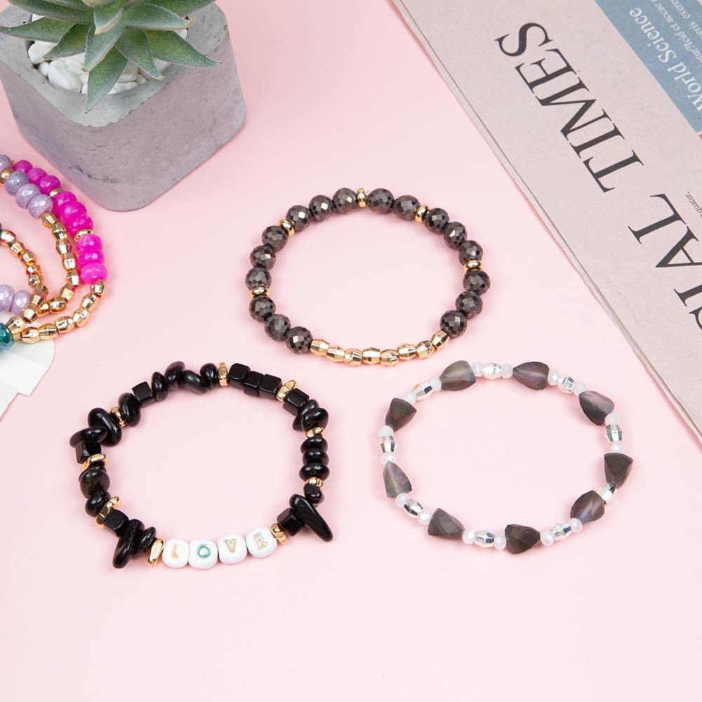 8mm Brass Bead Bracelet