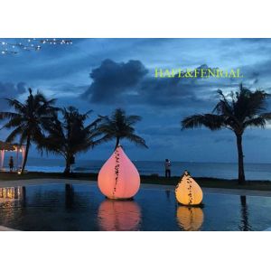 Buy cheap Inflatable Teardrop / Waterdrop LED Balloon Light Constantly Air-inflated product