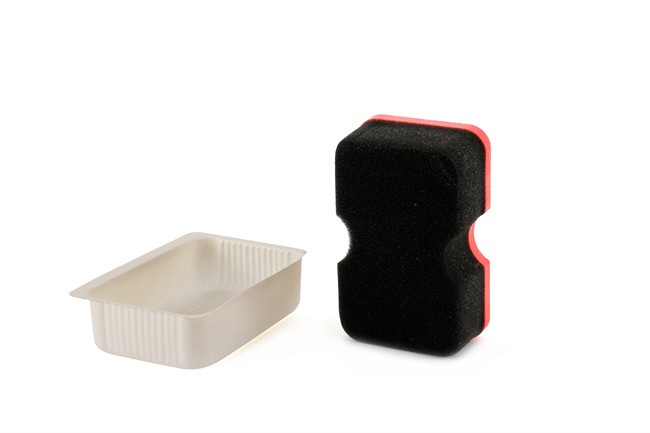 Quick Black Shoe Polish Sponge One Side EVA Foam One Side Sponge Composite Instant Polish