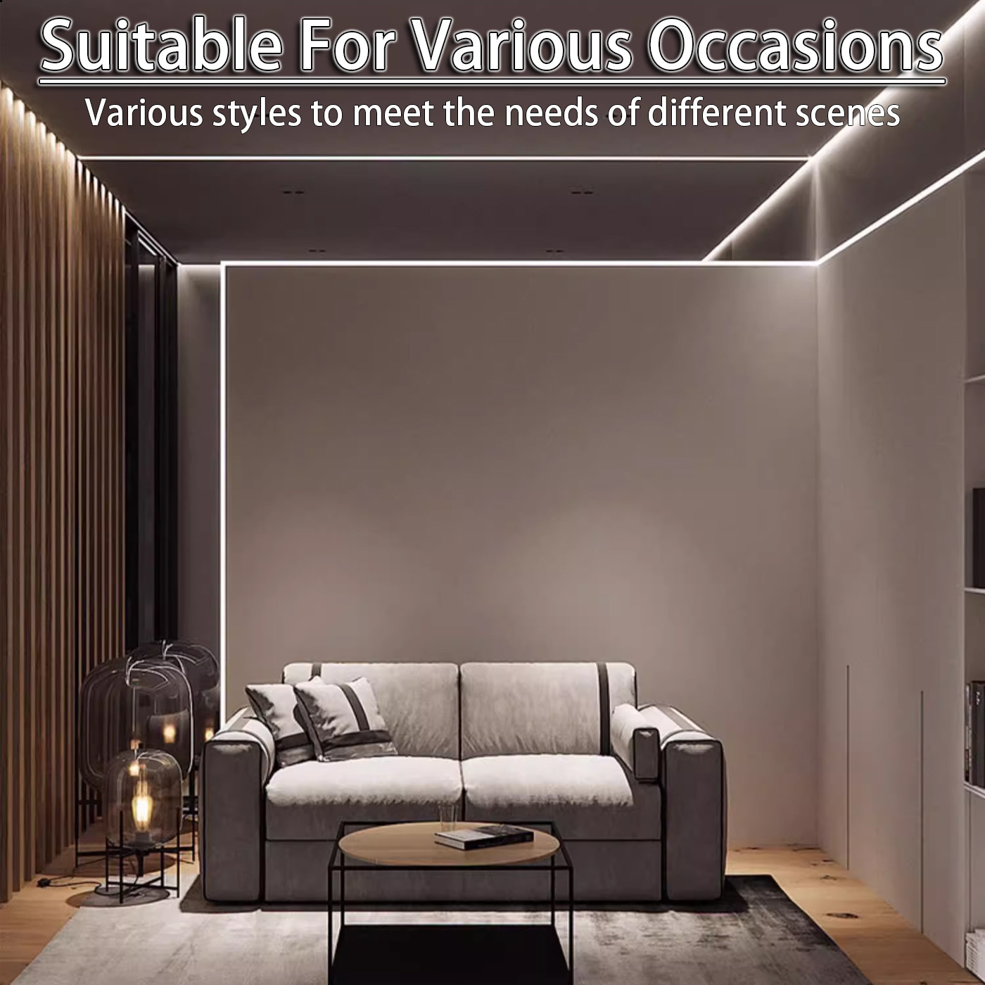 50cm Wine Cabinet Light Strip with Embedded LED Layer and Magnetic Removable Design