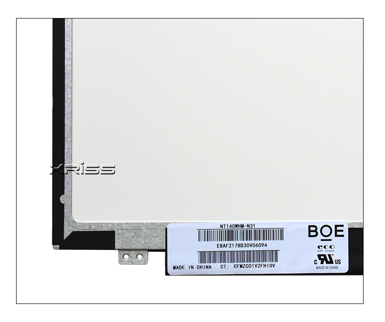14.0 Inch NT140WHM-N31 1366*768 HD Slim 30pins Up / Down Screw Laptop LED Screen LCD Display