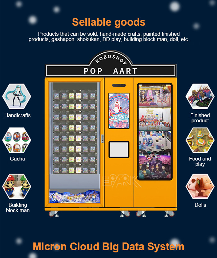 Smart Luxury Blind Box Toy Vending Machine With Touch Screen