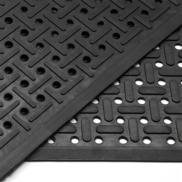 Rubber Non-Slip Waterproof Floor Mat Heavy Duty Anti-Fatigue Mats 33"X57" For