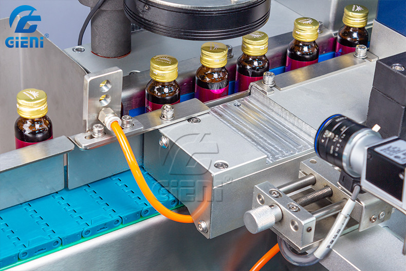 20ml Tube Serum Bottle Labeling Machine PLC Dual Heads rotary labeling machine