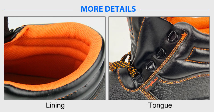 European Standard Genuine Leather Waterproof Men Work Safety Shoes Boots With Steel Toe Cap And Steel Plate