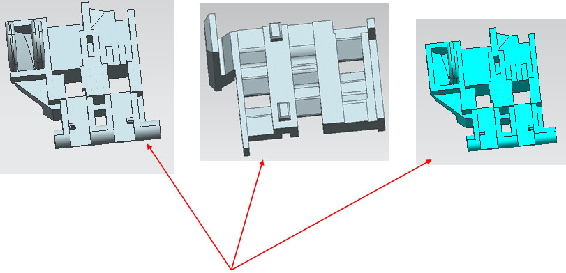 Multi Cavity Two Shot Injection Molding for Electronic PC Plastic Switch Adaptor